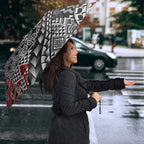 Aotearoa Maori Tribal Tattoo Umbrella Kowhaiwhai Taniko Patchwork Motifs - Aussie Hoodie