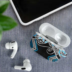 Blue Aotearoa Tukutuku Manawa Tapu AirPods Case Ta Moko Toi Maori - Aussie Hoodie