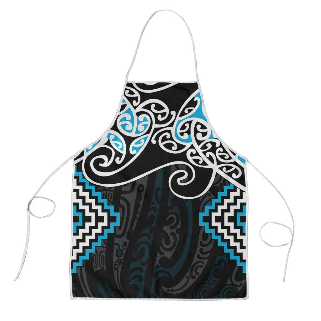 Blue Aotearoa Tukutuku Manawa Tapu Apron Ta Moko Toi Maori - Aussie Hoodie