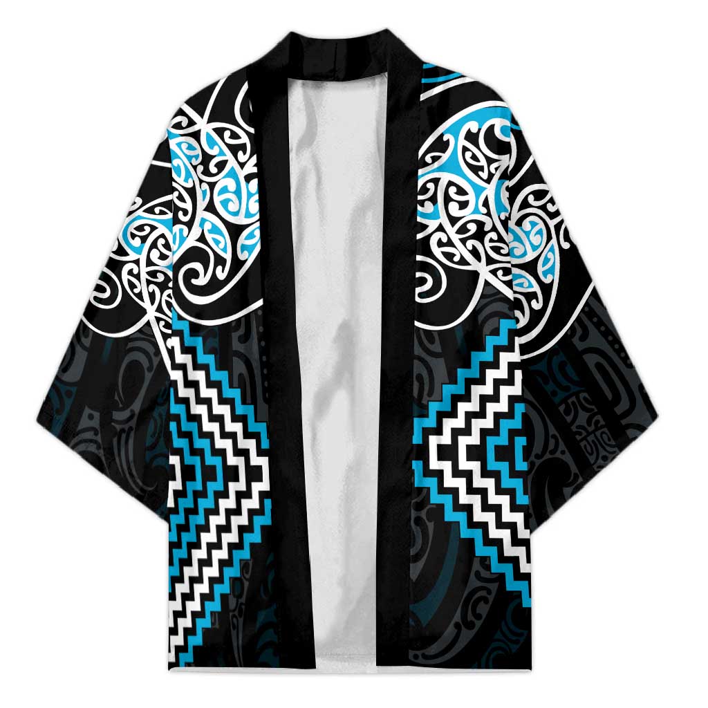 Blue Aotearoa Tukutuku Manawa Tapu Kimono Ta Moko Toi Maori - Aussie Hoodie