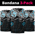Blue Aotearoa Tukutuku Manawa Tapu Neck Gaiter Ta Moko Toi Maori - Aussie Hoodie