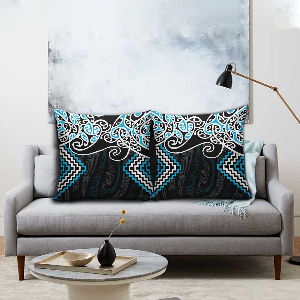 Blue Aotearoa Tukutuku Manawa Tapu Pillow Cover Ta Moko Toi Maori - Aussie Hoodie