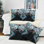 Blue Aotearoa Tukutuku Manawa Tapu Pillow Cover Ta Moko Toi Maori - Aussie Hoodie
