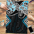 Blue Aotearoa Tukutuku Manawa Tapu Puzzle Ta Moko Toi Maori - Aussie Hoodie