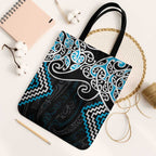 Blue Aotearoa Tukutuku Manawa Tapu Tote Bag Ta Moko Toi Maori - Aussie Hoodie