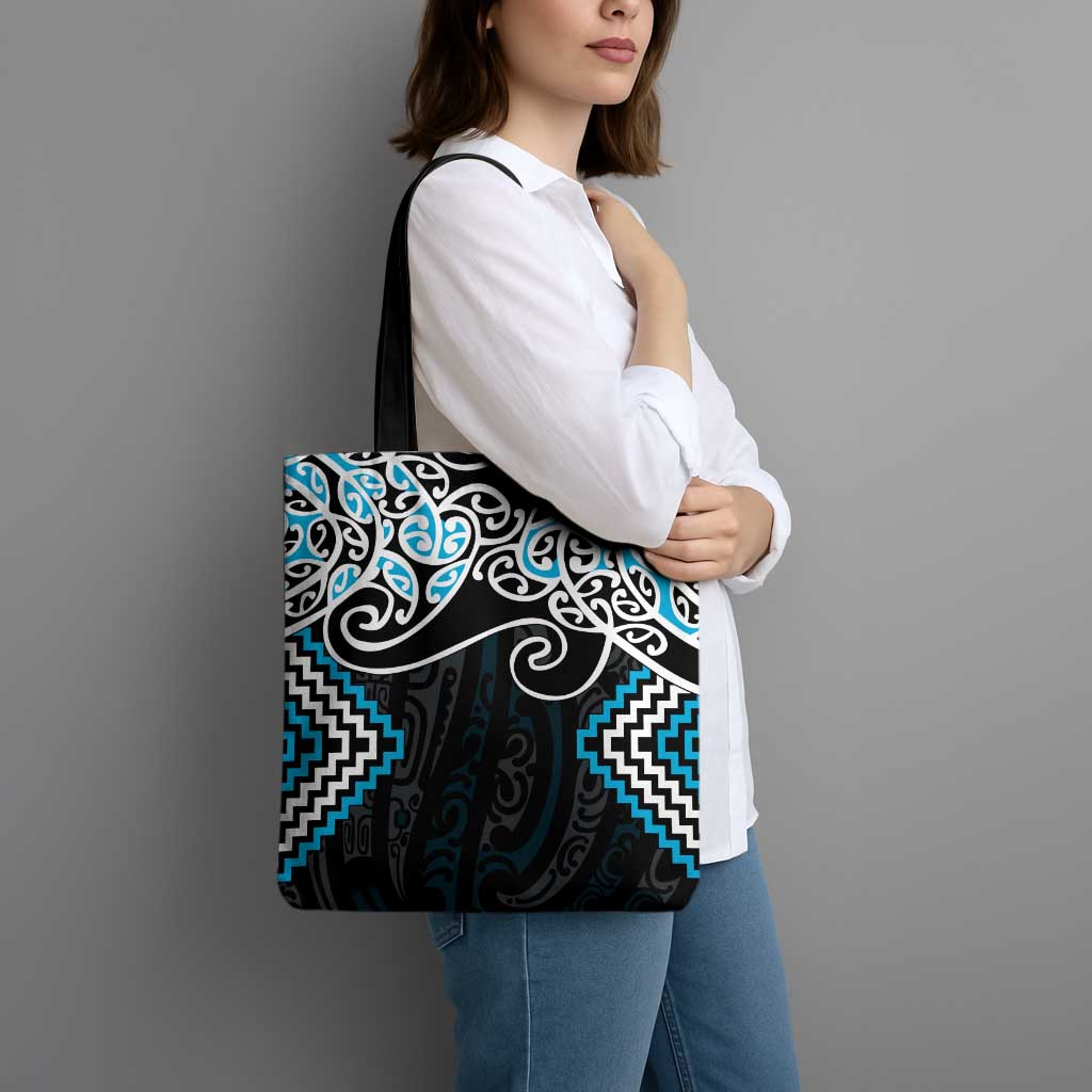 Blue Aotearoa Tukutuku Manawa Tapu Tote Bag Ta Moko Toi Maori - Aussie Hoodie