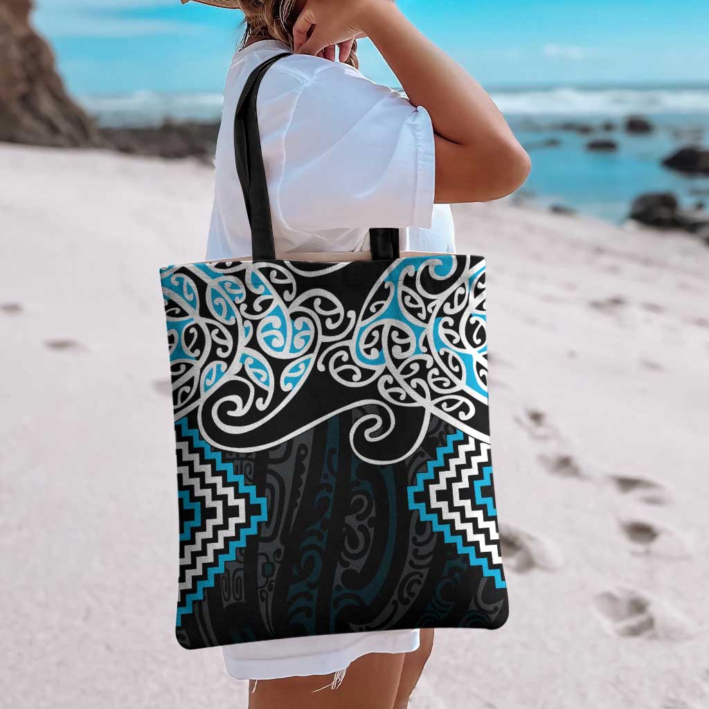 Blue Aotearoa Tukutuku Manawa Tapu Tote Bag Ta Moko Toi Maori - Aussie Hoodie