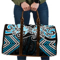 Blue Aotearoa Tukutuku Manawa Tapu Travel Bag Ta Moko Toi Maori - Aussie Hoodie