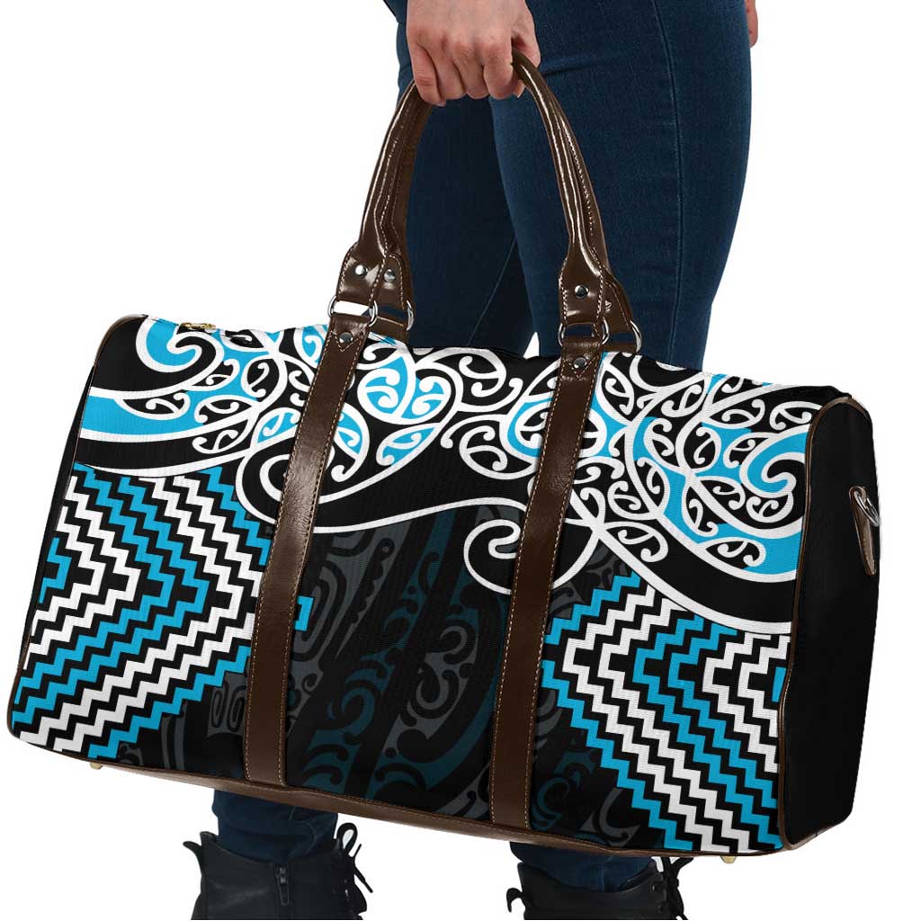 Blue Aotearoa Tukutuku Manawa Tapu Travel Bag Ta Moko Toi Maori - Aussie Hoodie