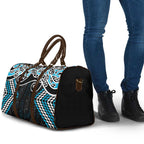 Blue Aotearoa Tukutuku Manawa Tapu Travel Bag Ta Moko Toi Maori - Aussie Hoodie