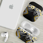 Gold Aotearoa Tukutuku Manawa Tapu AirPods Case Ta Moko Toi Maori - Aussie Hoodie