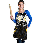 Gold Aotearoa Tukutuku Manawa Tapu Apron Ta Moko Toi Maori - Aussie Hoodie