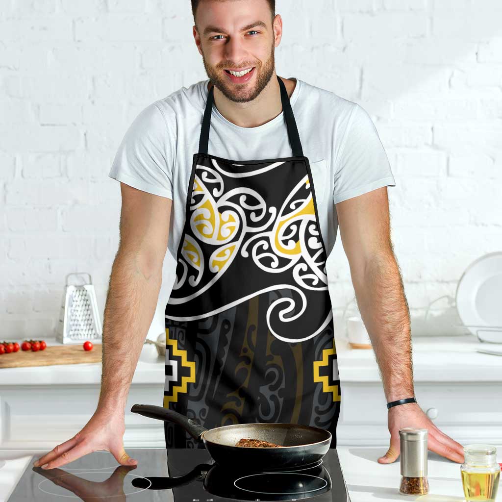 Gold Aotearoa Tukutuku Manawa Tapu Apron Ta Moko Toi Maori - Aussie Hoodie