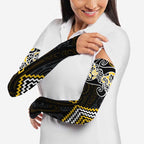 Gold Aotearoa Tukutuku Manawa Tapu Arm Sleeves Ta Moko Toi Maori - Aussie Hoodie