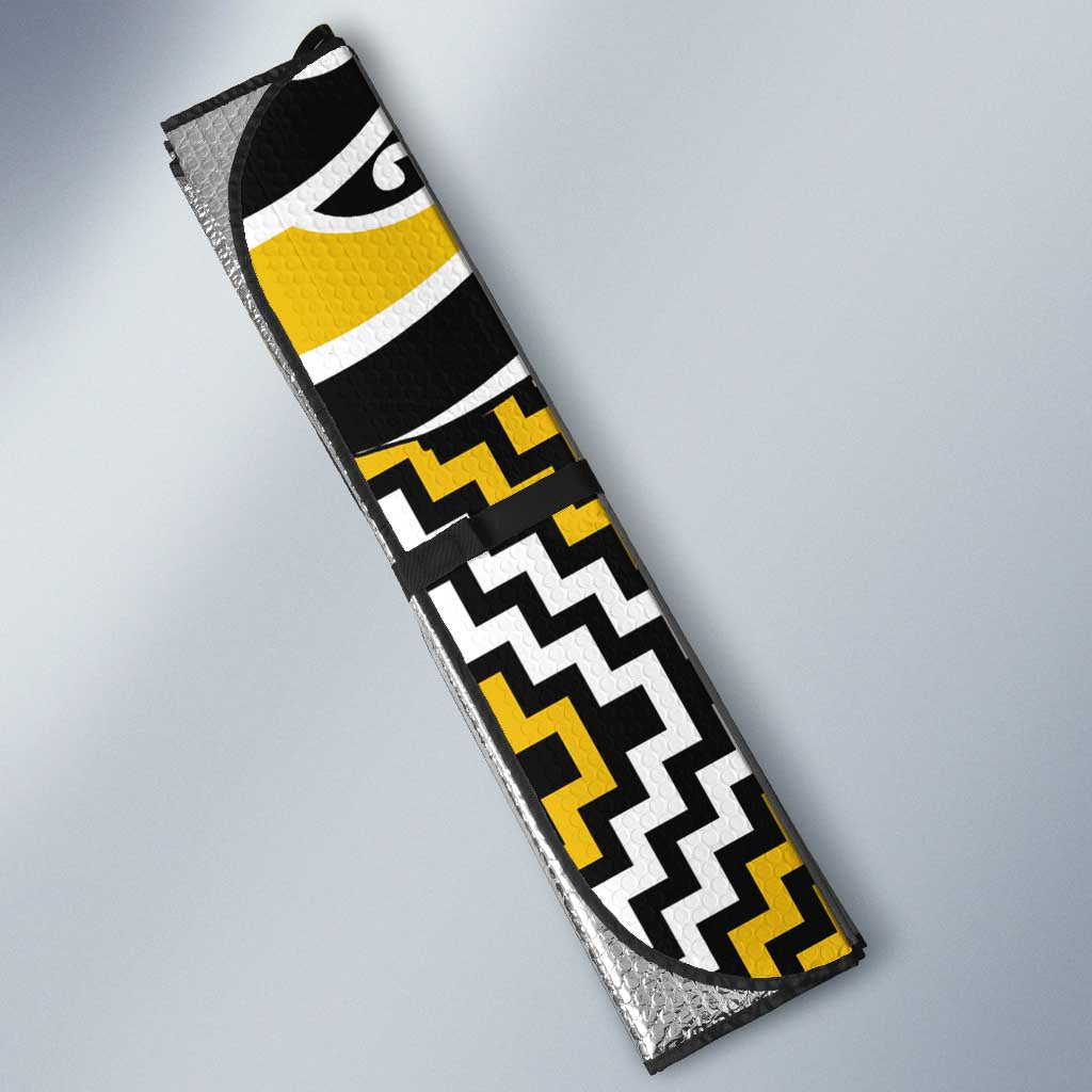 Gold Aotearoa Tukutuku Manawa Tapu Auto Sun Shade Ta Moko Toi Maori - Aussie Hoodie