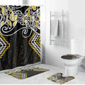 Gold Aotearoa Tukutuku Manawa Tapu Bathroom Set Ta Moko Toi Maori - Aussie Hoodie