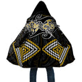 Gold Aotearoa Tukutuku Manawa Tapu Cloak Ta Moko Toi Maori - Aussie Hoodie