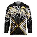 Gold Aotearoa Tukutuku Manawa Tapu Hockey Jersey Ta Moko Toi Maori - Aussie Hoodie