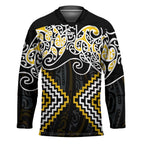 Gold Aotearoa Tukutuku Manawa Tapu Hockey Jersey Ta Moko Toi Maori - Aussie Hoodie
