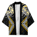 Gold Aotearoa Tukutuku Manawa Tapu Kimono Ta Moko Toi Maori - Aussie Hoodie
