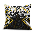 Gold Aotearoa Tukutuku Manawa Tapu Pillow Cover Ta Moko Toi Maori - Aussie Hoodie