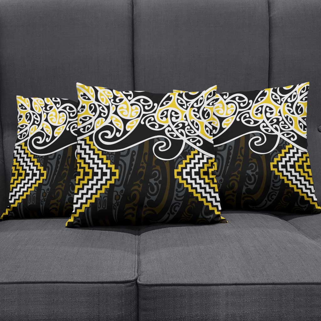 Gold Aotearoa Tukutuku Manawa Tapu Pillow Cover Ta Moko Toi Maori - Aussie Hoodie