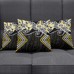 Gold Aotearoa Tukutuku Manawa Tapu Pillow Cover Ta Moko Toi Maori - Aussie Hoodie