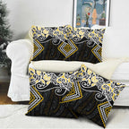Gold Aotearoa Tukutuku Manawa Tapu Pillow Cover Ta Moko Toi Maori - Aussie Hoodie