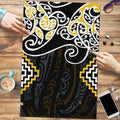 Gold Aotearoa Tukutuku Manawa Tapu Puzzle Ta Moko Toi Maori - Aussie Hoodie