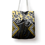 Gold Aotearoa Tukutuku Manawa Tapu Tote Bag Ta Moko Toi Maori - Aussie Hoodie
