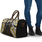 Gold Aotearoa Tukutuku Manawa Tapu Travel Bag Ta Moko Toi Maori - Aussie Hoodie