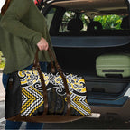 Gold Aotearoa Tukutuku Manawa Tapu Travel Bag Ta Moko Toi Maori - Aussie Hoodie