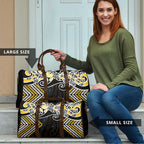 Gold Aotearoa Tukutuku Manawa Tapu Travel Bag Ta Moko Toi Maori - Aussie Hoodie