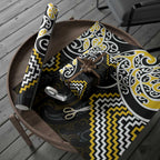Gold Aotearoa Tukutuku Manawa Tapu Wrapping Paper Ta Moko Toi Maori - Aussie Hoodie