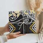 Gold Aotearoa Tukutuku Manawa Tapu Wrapping Paper Ta Moko Toi Maori - Aussie Hoodie