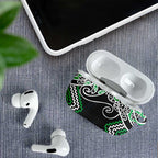 Green Aotearoa Tukutuku Manawa Tapu AirPods Case Ta Moko Toi Maori - Aussie Hoodie