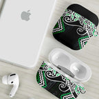 Green Aotearoa Tukutuku Manawa Tapu AirPods Case Ta Moko Toi Maori - Aussie Hoodie