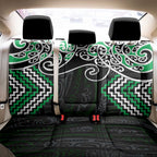 Green Aotearoa Tukutuku Manawa Tapu Back Car Seat Cover Ta Moko Toi Maori