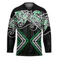 Green Aotearoa Tukutuku Manawa Tapu Hockey Jersey Ta Moko Toi Maori - Aussie Hoodie