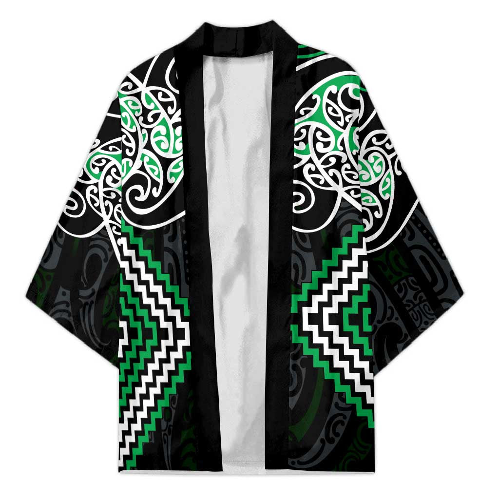 Green Aotearoa Tukutuku Manawa Tapu Kimono Ta Moko Toi Maori - Aussie Hoodie