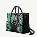 Green Aotearoa Tukutuku Manawa Tapu Leather Bag Ta Moko Toi Maori - Aussie Hoodie