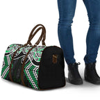 Green Aotearoa Tukutuku Manawa Tapu Travel Bag Ta Moko Toi Maori - Aussie Hoodie