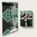Green Aotearoa Tukutuku Manawa Tapu Wrapping Paper Ta Moko Toi Maori - Aussie Hoodie