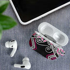 Pink Aotearoa Tukutuku Manawa Tapu AirPods Case Ta Moko Toi Maori - Aussie Hoodie