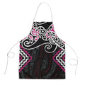 Pink Aotearoa Tukutuku Manawa Tapu Apron Ta Moko Toi Maori - Aussie Hoodie