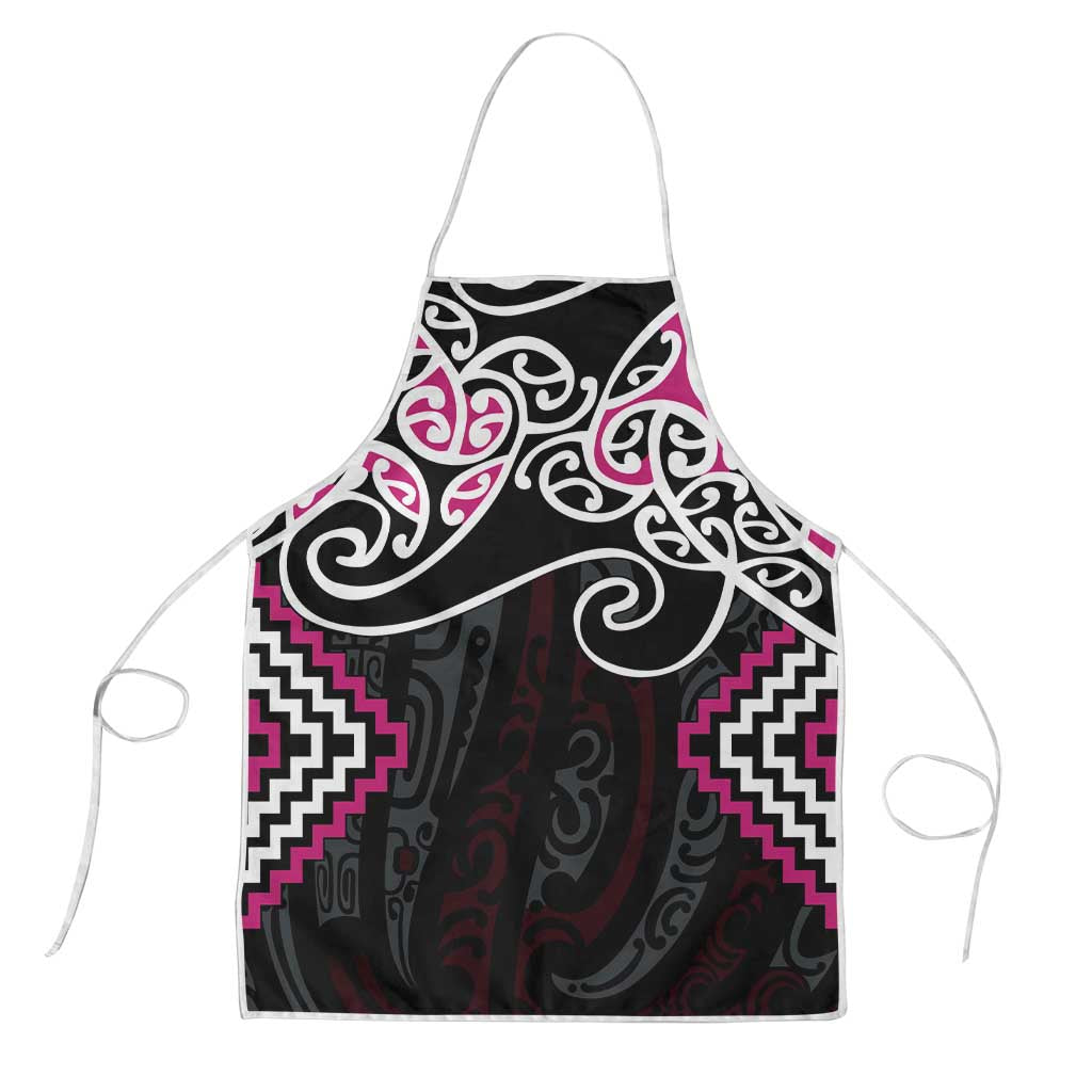 Pink Aotearoa Tukutuku Manawa Tapu Apron Ta Moko Toi Maori - Aussie Hoodie