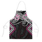 Pink Aotearoa Tukutuku Manawa Tapu Apron Ta Moko Toi Maori - Aussie Hoodie