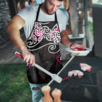 Pink Aotearoa Tukutuku Manawa Tapu Apron Ta Moko Toi Maori - Aussie Hoodie