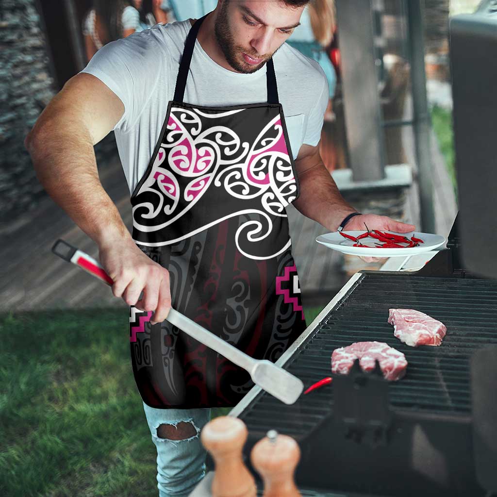 Pink Aotearoa Tukutuku Manawa Tapu Apron Ta Moko Toi Maori - Aussie Hoodie