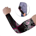 Pink Aotearoa Tukutuku Manawa Tapu Arm Sleeves Ta Moko Toi Maori - Aussie Hoodie